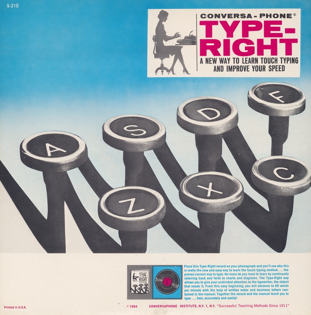 Conversa-Phone Type-Right Instructional Record Cover